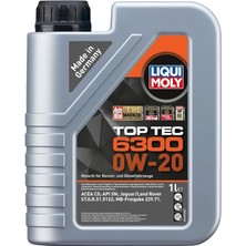 Wishora Store Moly Top Tec 6300 0W-20 1 Litre Otomotiv Bakım Ürünü