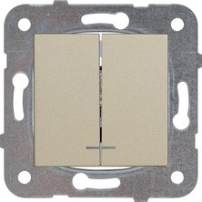 Wishora Store Novella Bronz Işik Komütatör Mekanizma+Düğme Kapak Çabuk Bağlanti Çarpma Karşıtı Çocuk Korumalı