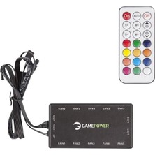 Wishora Store 6 Pin Rgb Kontrolcü ve Kumanda Seti Tüm 6 Pin Fanlar ile Uyumludur
