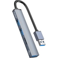 Wishora Store Hub Usb-A 5gbps 3*usb-A, Microsd, Alüminyum