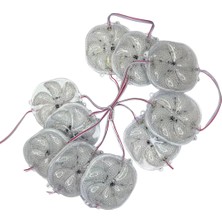 Powerr Led Aydınlatma 12 Volt 3 Watt Animasyonlu Yuvarlak Rgb Çakar Modül 10 Adet