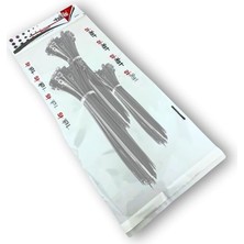 Wishora Store Plastik Kablo Bağı Klipsi Cırt Kelepçe 250-300-380 mm x 4.8 mm Siyah 20 Şer Adet Toplam 60 Adet