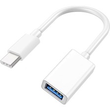 Wishora Store 3.1 Type-C Otg Adaptör Kablo – Type-C’yi USB 3.0’a Dönüştüren Otg Dönüştürücü Kablo, Flash Bellek Bağlantısı Için Uyumlu