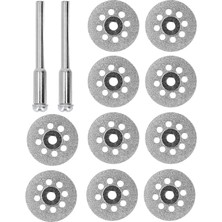 Wishora Store Gravür Makinesi Için Turbo Elmas Mini Daire Testere Bıçak Takımı Cam Metal Mermer Ahşap Kesme Diski