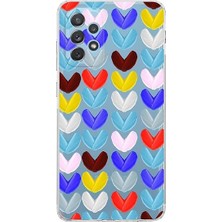 Wishora Store Samsung Galaxy A23 ile Uyumlu Water Color 1 Kamera Korumalı Şeffaf Kılıf