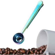 Wishora Store Kahve Ölçü Kaşığı Silver Çok Fonksiyonlu Paslanmaz Çelik Kaşık (Titanyum)