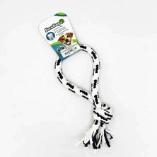 Ozlstor Eurodog Diş Ipi Halka Tek Düğüm Siyah Beyaz 25 cm