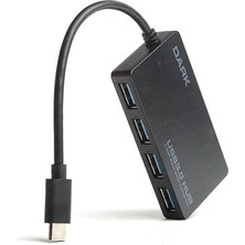 Wishora Store Connect Master 4 Adet USB 3.1 Port USB Type-C Hub (DK-AC-USB31X4)