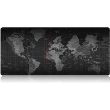 Wishora Store Dünya Haritalı 70X30 cm Mouse Pad Kaymaz Oyuncu Büyük Boy