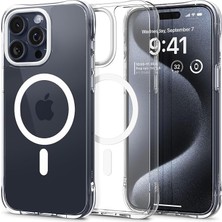 Wishora Store Ciel By Cyrıll iPhone 15 Pro Kılıf Cecile Mag Magsafe Özellikli Crystal Clear - ACS06763