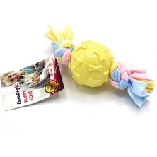 Ozlstor Eurodog Puppy Toys Sarı Kemik Des.top Diş Kaş.oy.
