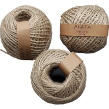 Wishora Store Ip 1 Adet 100 Metre Doğal Hasır Kırnap Çuval Kendir Ipi Süsleme Hoby El Işi