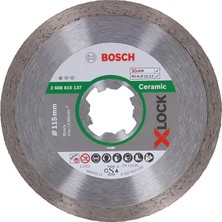 Wishora Store X-Lock - Standard Seri Seramik Için Elmas Kesme Diski, 2608615137, 115MM, Gri