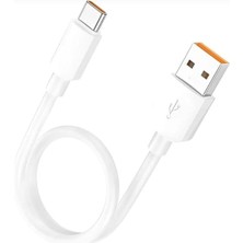 Wishora Store Elektronik Kısa 30 cm 27W Hızlı Type C Şarj Kablosu USB To Type-C Dönüştürücü Pd Hızlı Şarj Data Kablo, Powerbank ve Araç Içi Şarj Kablosu Huawei Samsung Uyumlu