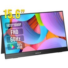 Wishora Store AP156 15.6'' 1920X1080 60Hz Fhd Ads-Ips Panel Type-C, Ultra Ince Taşınabilir Monitör (ZL-AP156)