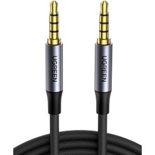 Wishora Store 3.5mm Hi-Fi Erkek To Erkek Trrs Aux Ses ve Mikrofon Kablosu 2 Metre