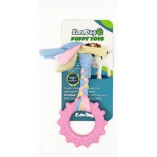 Ozlstor Eurodog Puppy Toys Pembe Çark Diş Kaşıma Oyuncağı