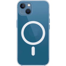 Wishora Store Aksesuar Iphone 13-14 ve 15 ile Uyumlu Magsafe Özellikli Şeffaf Kılıf