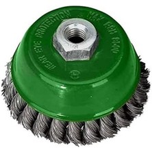 Wishora Store T 27707/65 Burma Telli Çanak Fırça, Gri/yeşil, 65 mm