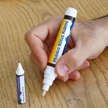 Wishora Store Mobilya Rötuş Kalemi Ahşap Masa Sehpa Dolap Kalemi Çizik Giderici Çatlak Kapatıcı Beyaz