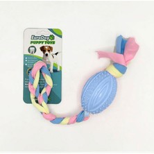 Ozlstor Eurodog Puppy Toys Mavi Rugby Topu Diş Kaşıma Oy.