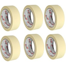 Wishora Store Kağıt Bant 48MM x 35 Metre Maskeleme Bandı 6 Adet