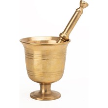 Wishora Store Gaziantep Bakır Pirinç Döküm Havan Eli Kalınlık:0,6mm Ağız Genişli 6,5cm AĞIRLIK:0,900GR