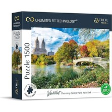 Wishora Store 26194 1500 Parça Ağır Kart Stoğu Organik Eco Abd Yetişkinler ve Çocuklar Için Seyahat Eğlencesi 12+ Uft Puzzle Wanderlust: Charming Central Park, New York