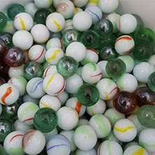 Wishora Store Adet Karışık Renk Cam Misket Bilye Oyuncak Cam Bilya Gülle