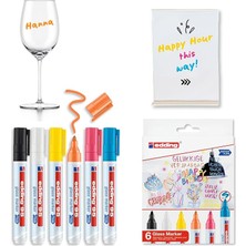 Wishora Store 95 Cam Kalemi - Yuvarlak Uç - 1,5-3mm - 6'lı Set Karışık Renkler