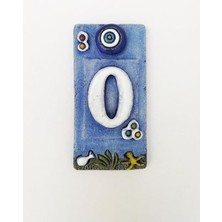 Wishora Store Özel Tasarım Seramik 0 Kapı Numarası Kapı Önü Aksesuar