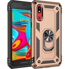 Wishora Store Samsung Galaxy A2 Core Kılıf Silikon Darbeye Karşı Dayanıklı Koruma Tank Kap Altın