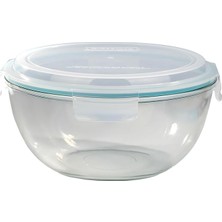 Wishora Store Glasslock Yuvarlak Cam Saklama Kabı 4000 ml D-MBCB400