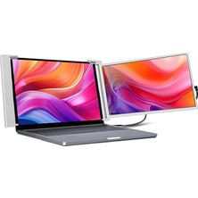 Wishora Store Npm Fhd 1080P IPS Type-C Taşınabilir Dizüstü Monitör Çoklayıcı Notebook Monitör