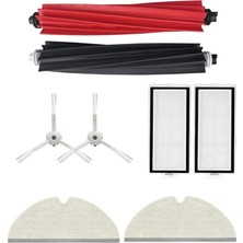 Wishora Store ile Uyumlu Q5 Max+Plus-Q5 Pro/ Q5 Pro+Plus/ Q8 Max/ Q8 Max+Plus Yedek Fırça,hepa Filtre,mop Paspas Yedek Parça Aksesuar Seti-Beyaz 8 Parça