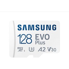 Wishora Store Evo Plus Microsdxc Hafıza Kartı 128 Gb, 160 Mb/s, U3, V30, A2, ‎MB-MC128SA/TR (2024 Serisi) Beyaz