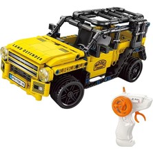 Wishora Store Yapı Blok Seti,teknik Rc Uzaktan Kumandalı Şarjlı Araçlar, Mustang, Ferrari, Lamborghini, Deffender, Porsche Model ARAÇ,433 Parça (Defender)