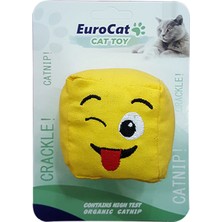 Ozlstor Eurocat Kedi Oyuncağı Dil Çıkaran Smiley Küp 6 cm