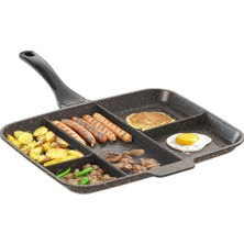 Wishora Store 5 Gözlü Granit Tava