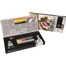 Wishora Store Gogh Yağlı Boya Combi Set 10 Renk 20 Ml.tüp + Aksesuarlar