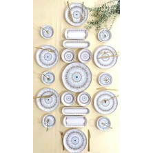 Wishora Store Blue Eyes 6 Kişilik 21 Parça Kahvaltı Takımı