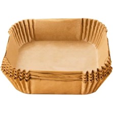 Wishora Store Airfryer Pişirme Kağıdı, Fritöz Yağlı Kağıdı, Yanmaz Kağıt 50 Adet (Kare)