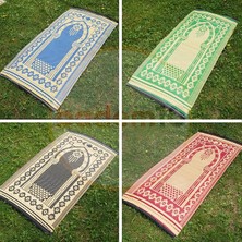 Wishora Store Plastik Hasır Halı Kilim Piknik Cami Park Seccade Namazla Bahçe Balkon Kamp Outdoor 60 x 120 cm