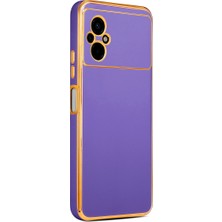 Alpsa Teknoloji Xiaomi Poco M5 Kılıf Alps Bark Kapak-Derin Mor