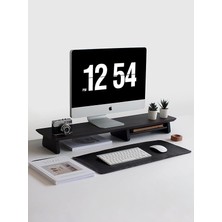 Wishora Store Wood Bilgisayar Yükseltici, Monitör Standı, Ahşap Ekran Yükseltici (Ceviz)