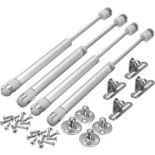 Wishora Store Gazlı Asansör Direği, Mutfak Dolabı, Gardırop Dolabı, Pnömatik Destek, Gazlı Yaylı Amortisör Menteşesi, 100N Kapaklı Bağlantı Elemanları Için, Yumuşak Kapanma Konağı, 4'lü Paket