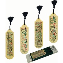 Wishora Store Gift Hediyelik Metal Püsküllü Kitap Ayracı Seti (Selected Verses Of The Holy Quran)