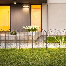 Wishora Store Bahçe Çiti 10'lu Set 330CM Model - 1 Siyah Hobi Bahçesi, Çiçek, Sebze, Mini Bahçe