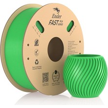 Wishora Store Ender Fast Pla Filament 1,75 Mm, 3D Yazıcı Filament 300 Mm/sn'ye Kadar Yüksek Hız, Geri Dönüştürülebilir Karton Makara, Çoğu Fdm 3D Yazıcıya Uygun - 1 kg (2,2 Lb) Yeşil