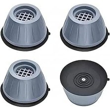 Wishora Store Gürültü Engelleyici ve Kaymaz Titreşim Önleyici Kauçuk Ayak Pedleri Çamaşır Makinesi Stoper 4'lü Set